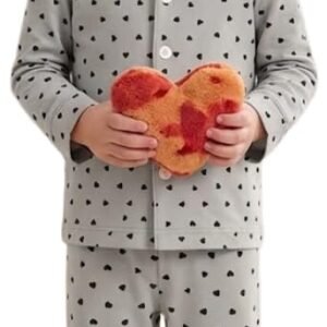 UNFLD Kids Night Suit | Cotton Nightwear & Pyjama Set for Boys & Girls | Full Sleeve Shirt & Pajama | Soft Comfortable Sleepwear | Printed Baby Night Dress | Kids Night Dress for 4-16 Years Grey