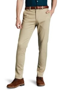 Symbol Premium Men's Flexi Waist Casual Pants | Stretchable Chinos | Stylish Office Fashion Mid Rise Trousers (Available in Slim Fit & Regular Fit) (Beige_32)